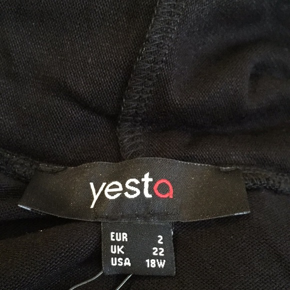 Yesta April Black Plus Size Cardigan Sweater Size 18W - Picture 5 of 11